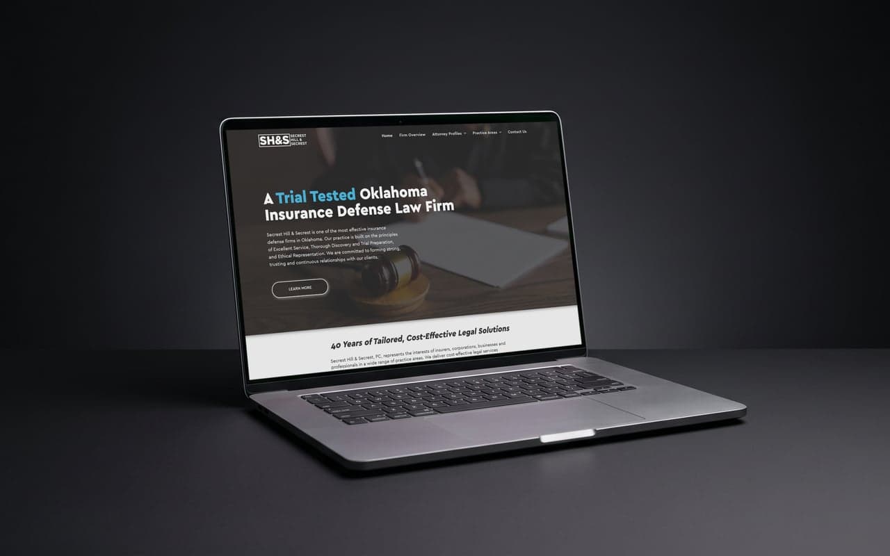 Secrest Hill & Secrest website mockup